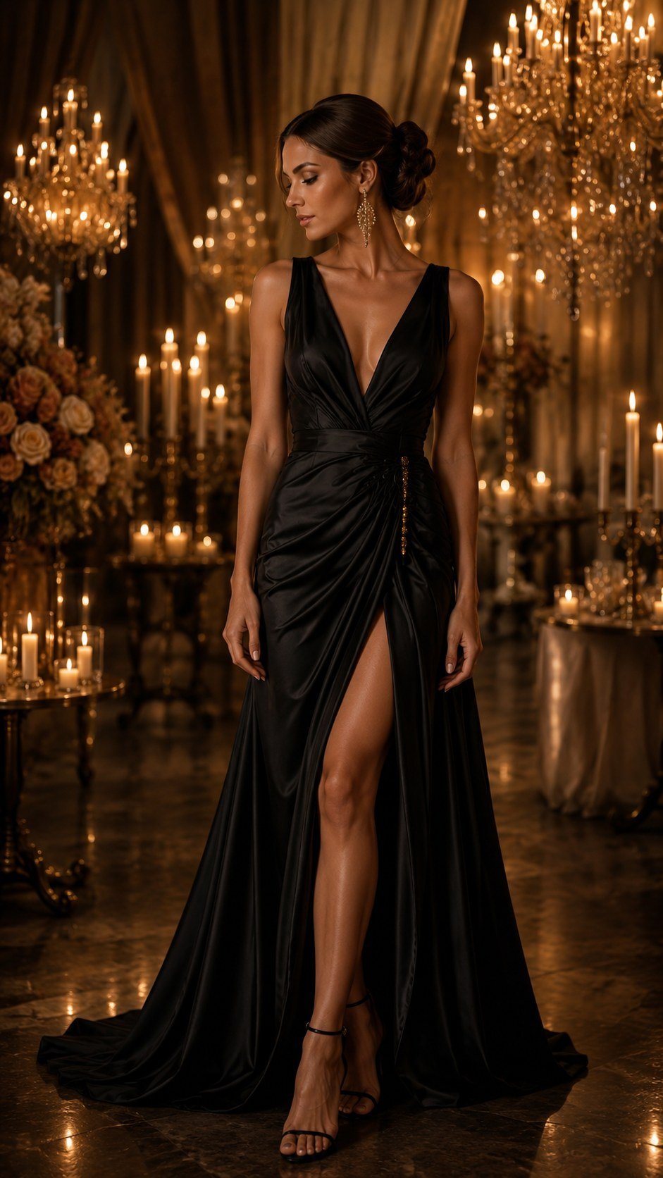 Black evening gown