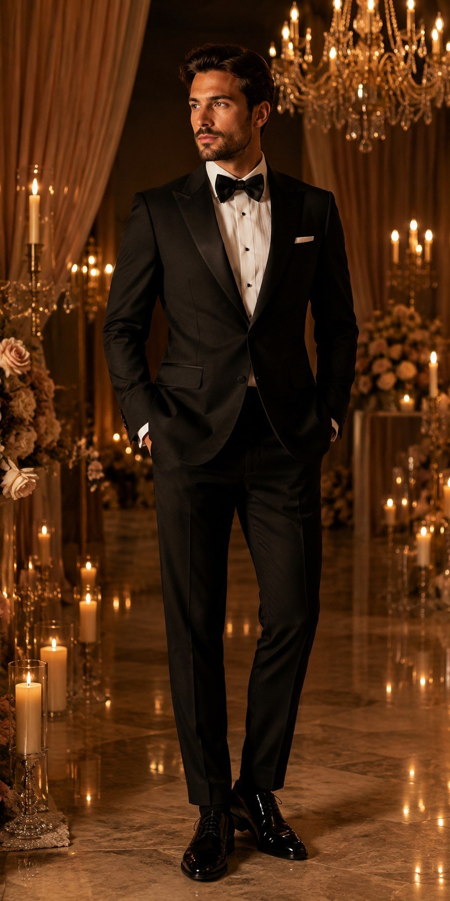 Black formal suit