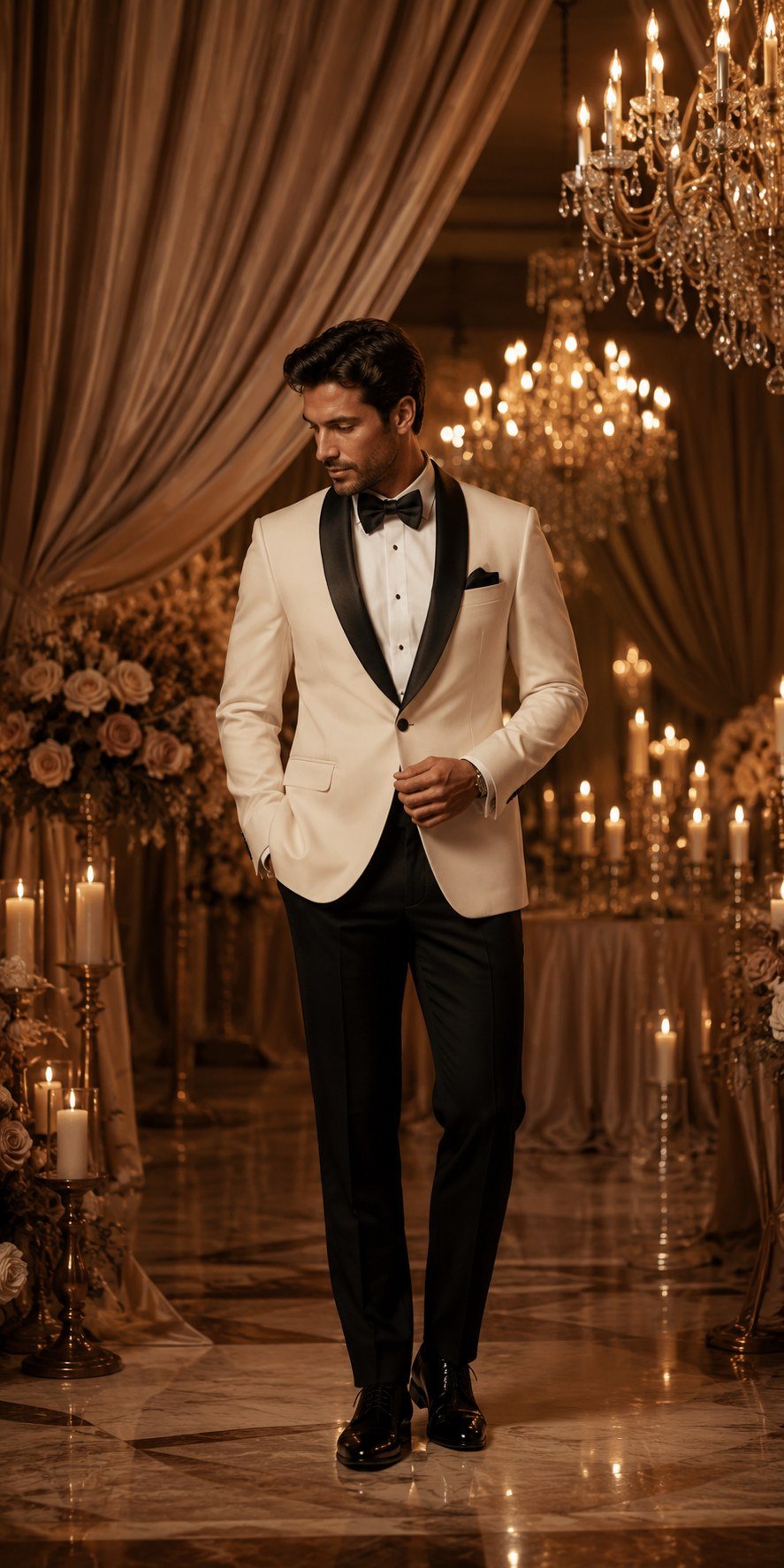 Champagne formal suit